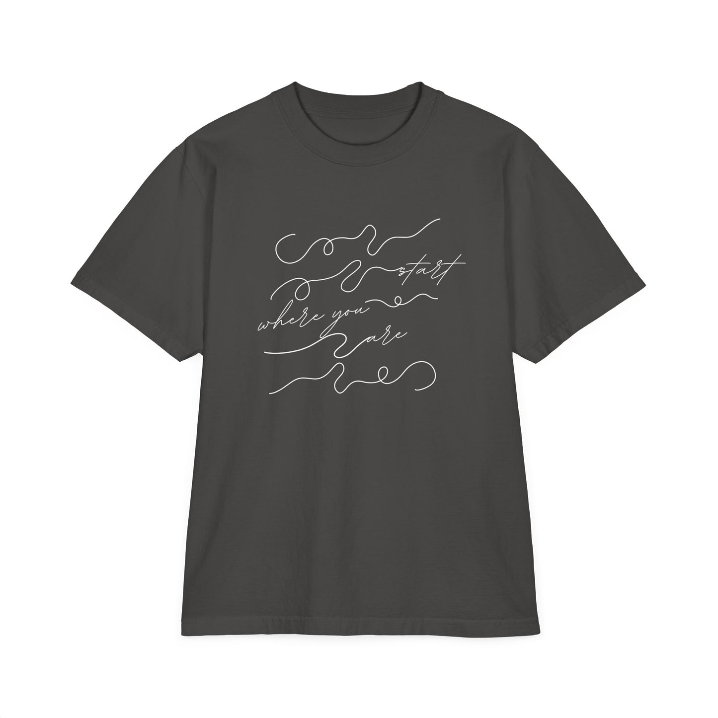 Start Where You Are Drop Oversize T-Shirt