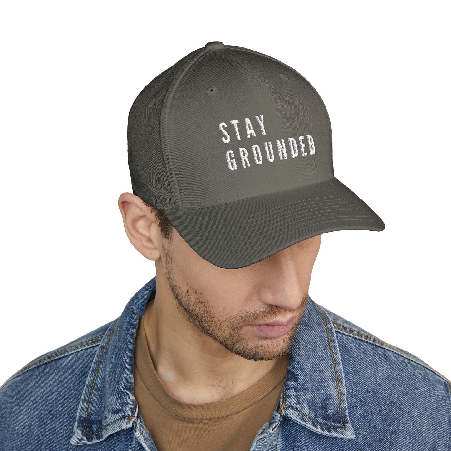 Stay Grounded Closed-Back Structured Cap (Embroidery)