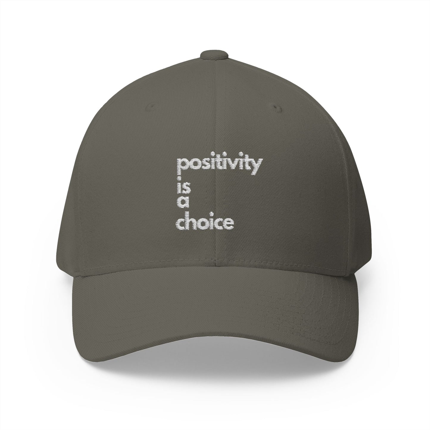 Positivity is a Choice Closed-Back Structured Cap (Embroidery)