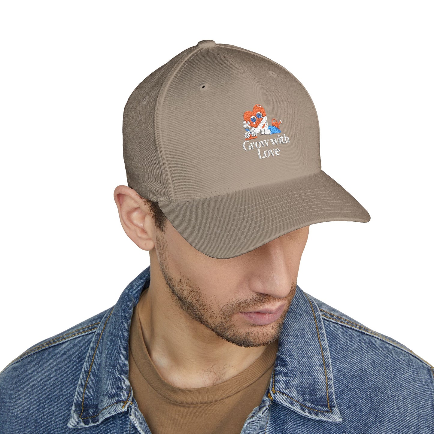 Grow With Love Closed-Back Structured Cap (Embroidery)