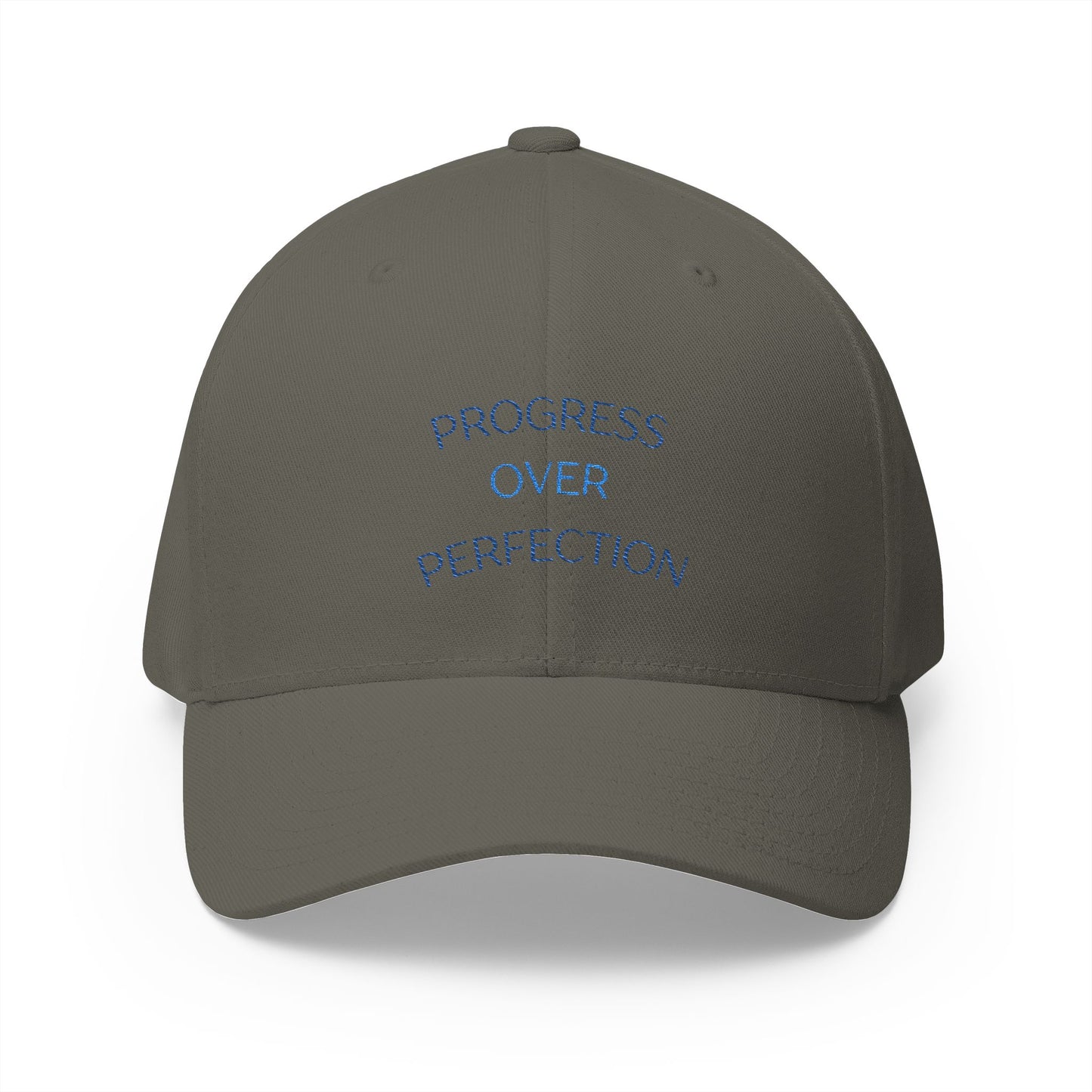 Practice Over Perfection Closed-Back Structured Cap (Embroidery)