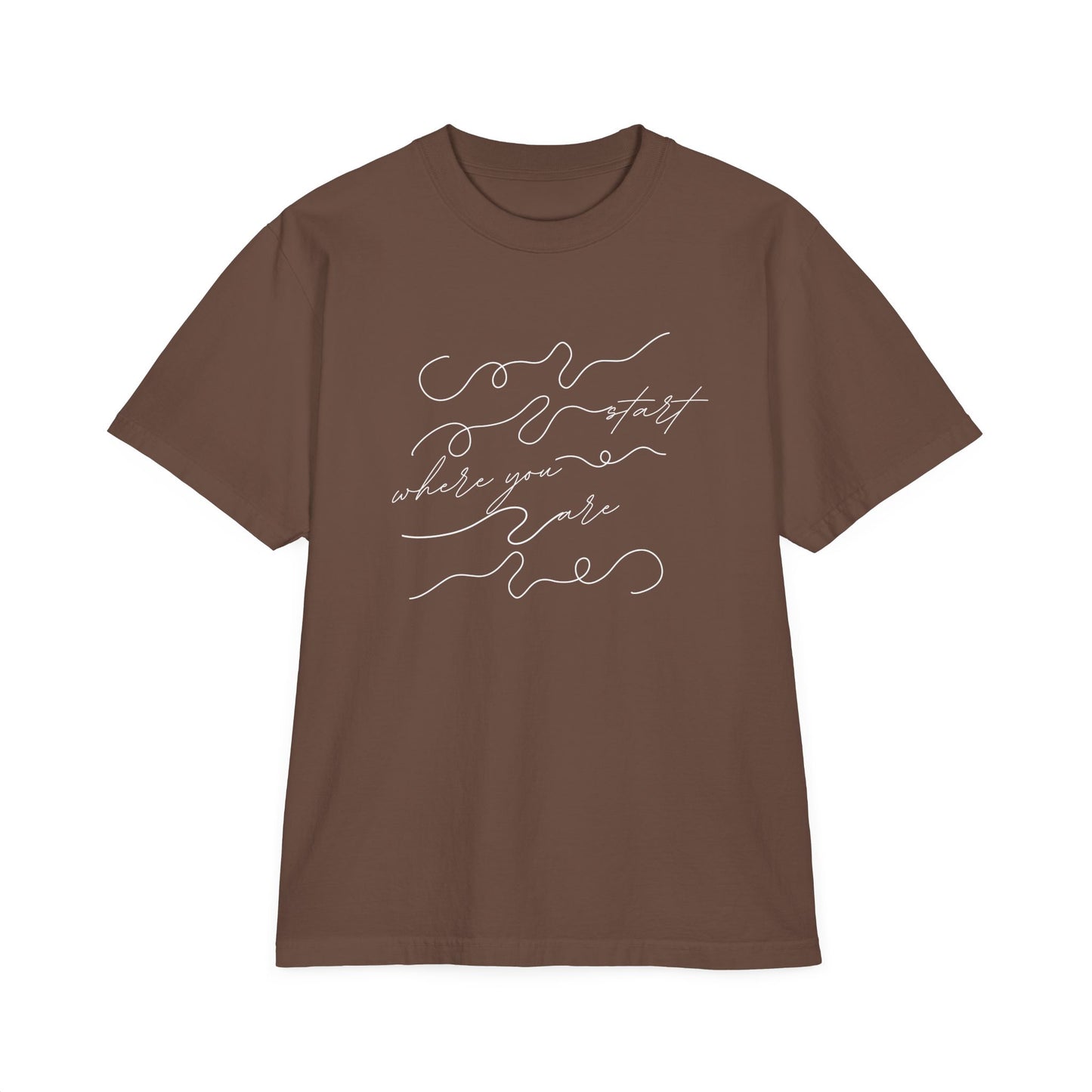 Start Where You Are Drop Oversize T-Shirt