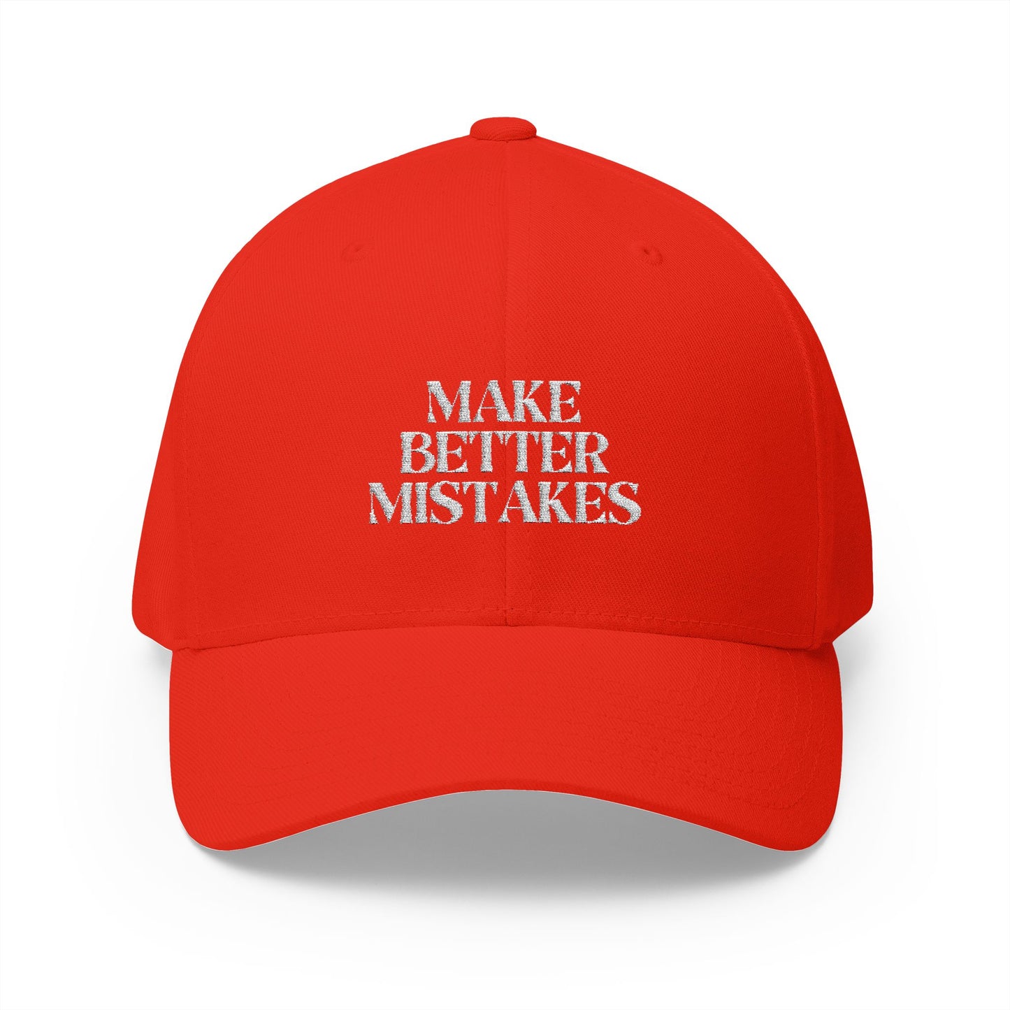 Make Better Mistakes Closed-Back Structured Cap (Embroidery)