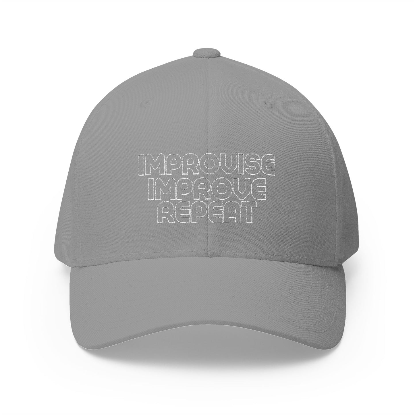 Improve Improvise Repeat Closed-Back Structured Cap (Embroidery)
