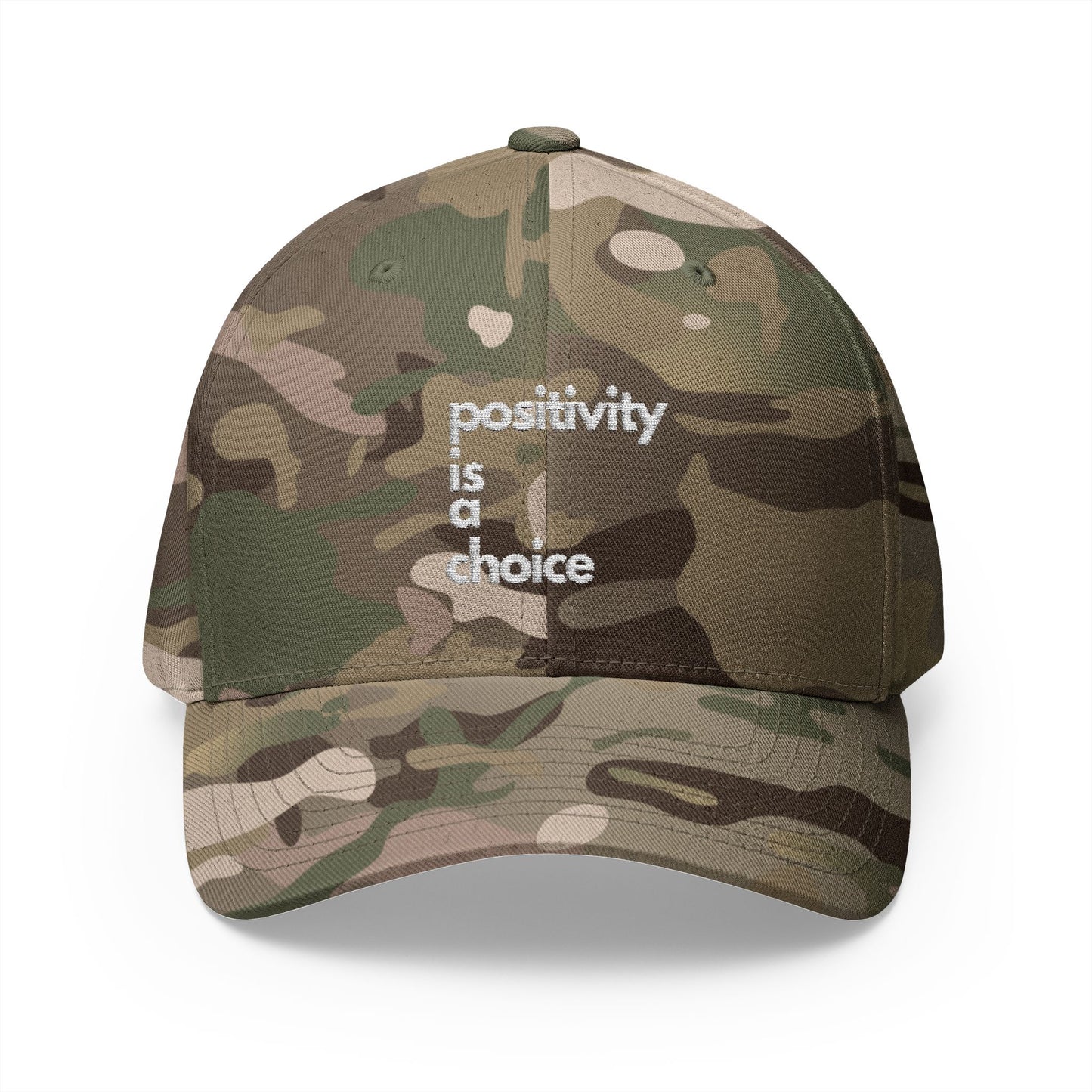 Positivity is a Choice Closed-Back Structured Cap (Embroidery)