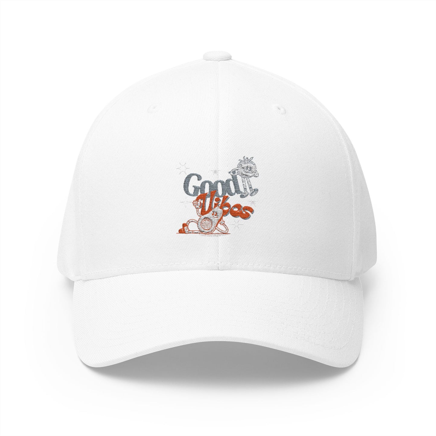 Good Vibes Closed-Back Structured Cap (Embroidery)