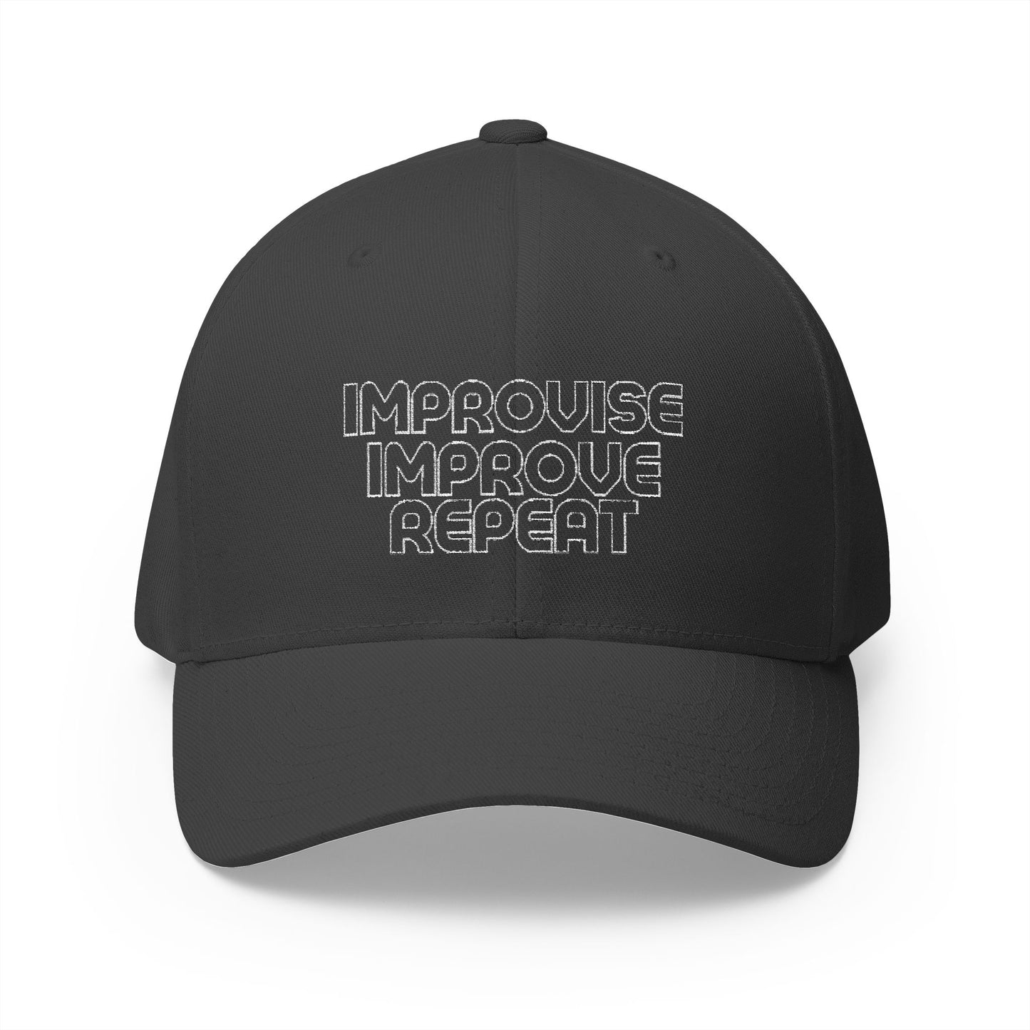 Improve Improvise Repeat Closed-Back Structured Cap (Embroidery)