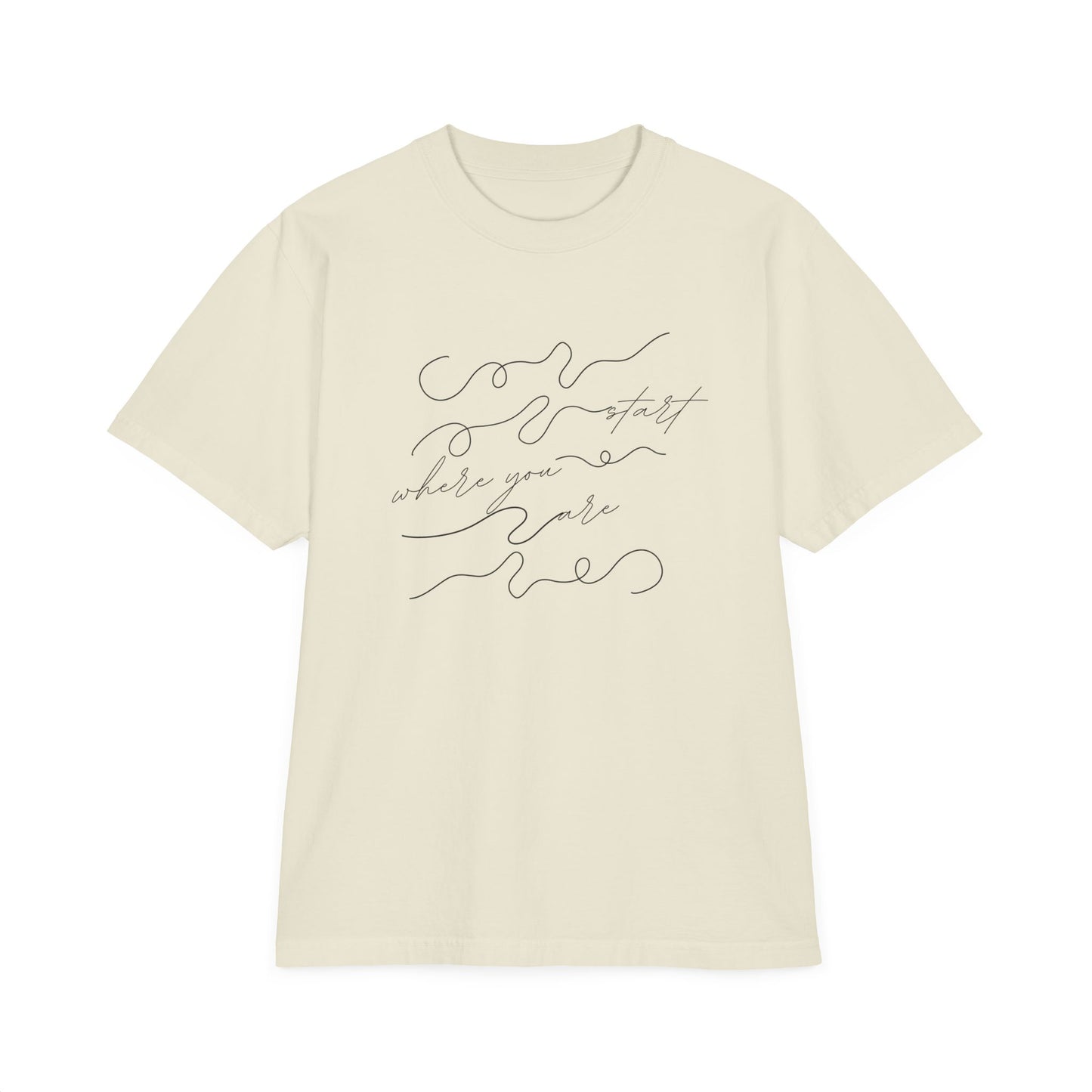 Start Where You Are Drop Oversize T-Shirt