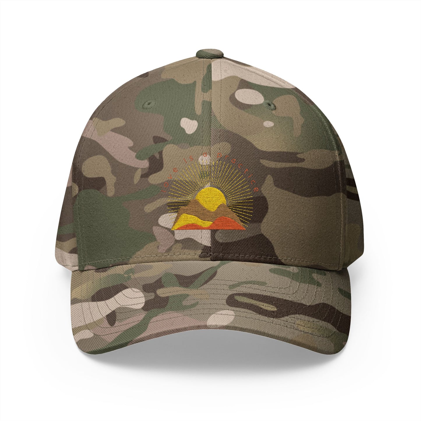Love is a Practice Closed-Back Structured Cap (Embroidery)