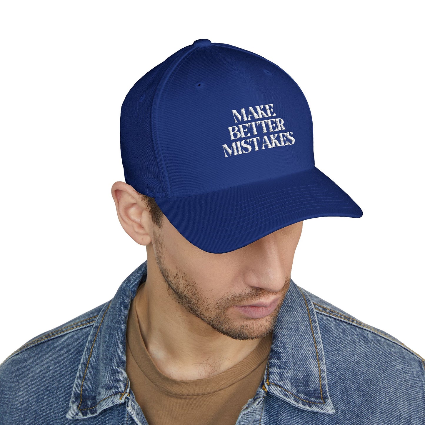 Make Better Mistakes Closed-Back Structured Cap (Embroidery)