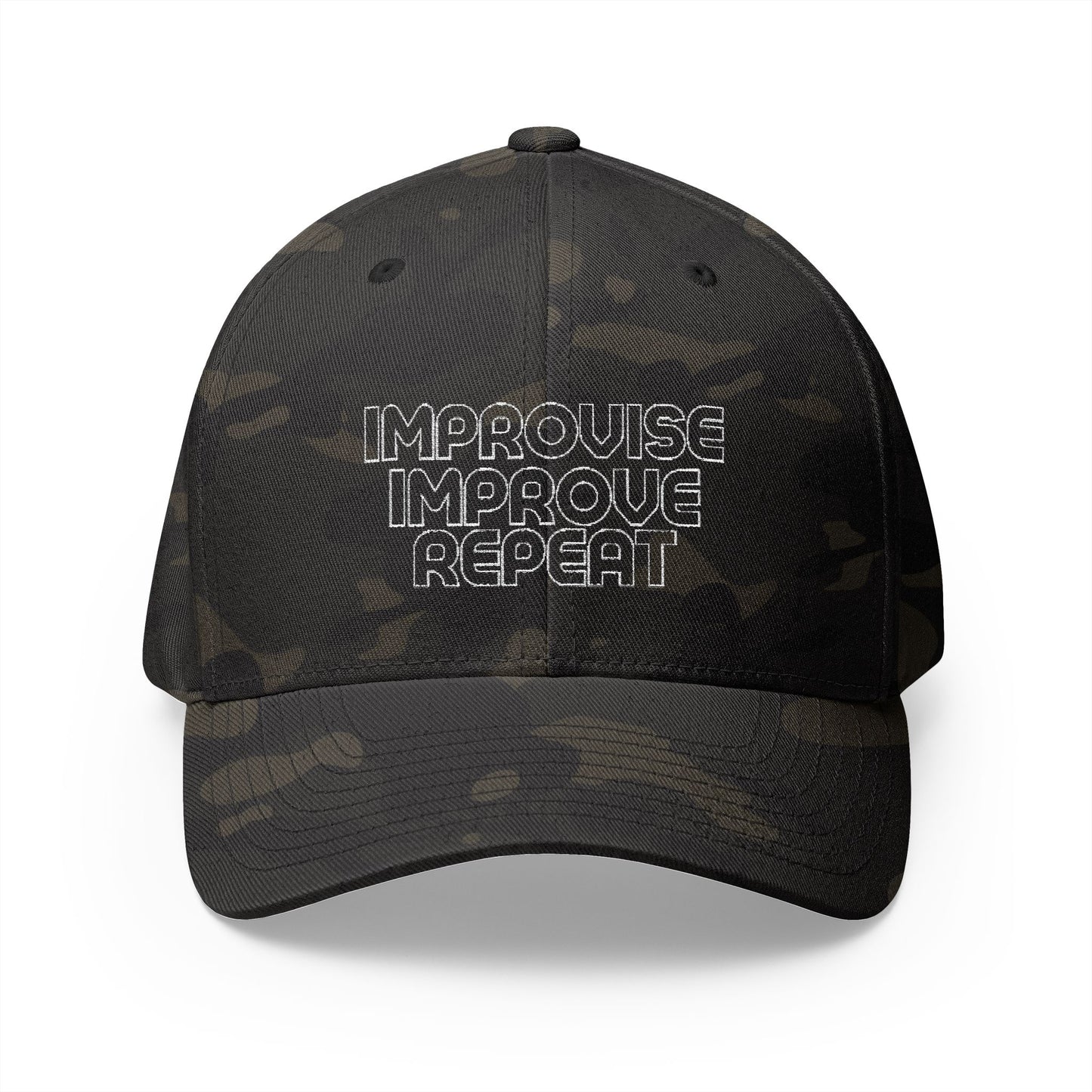 Improve Improvise Repeat Closed-Back Structured Cap (Embroidery)