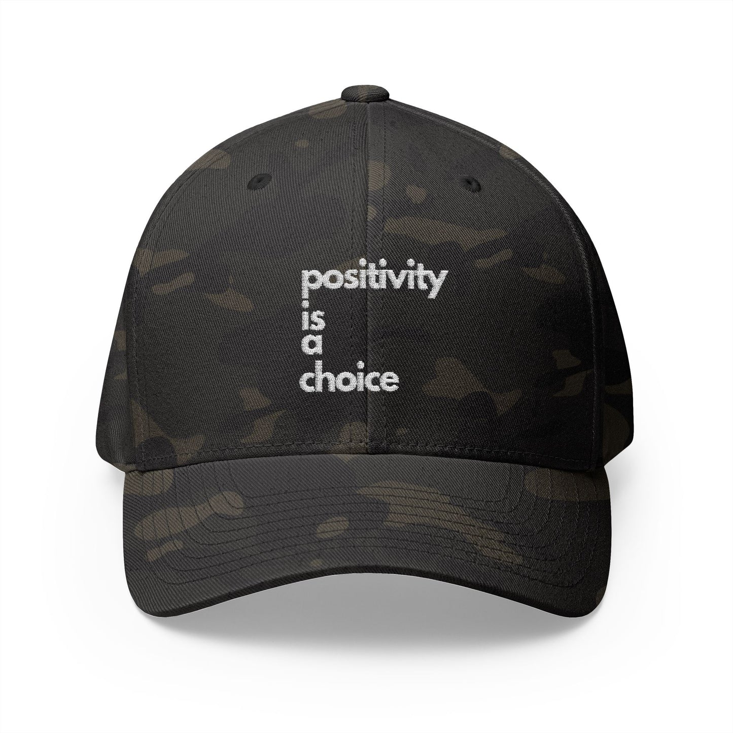 Positivity is a Choice Closed-Back Structured Cap (Embroidery)