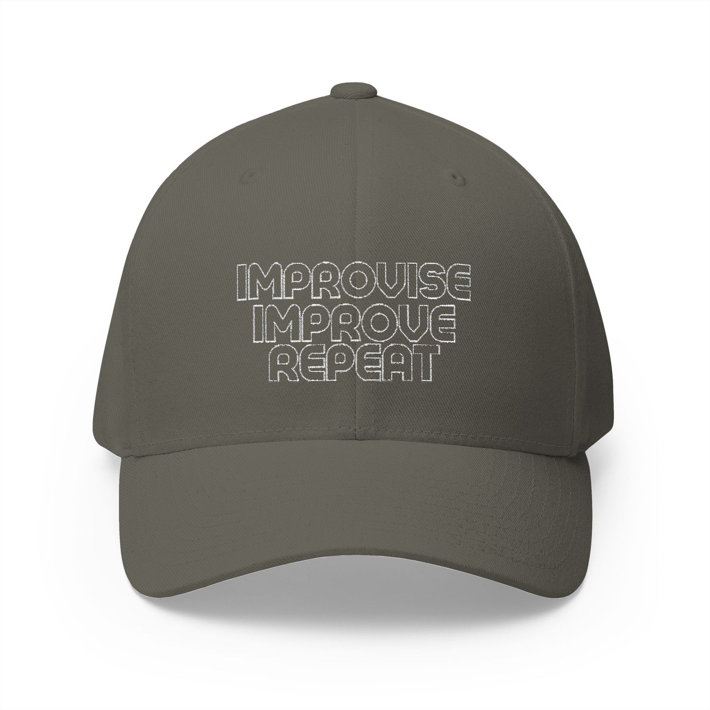 Improve Improvise Repeat Closed-Back Structured Cap (Embroidery)