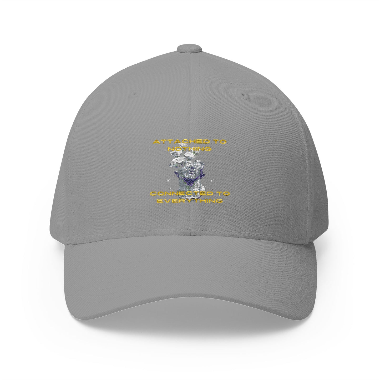 Attached to Nothing Closed-Back Structured Cap (Embroidery)