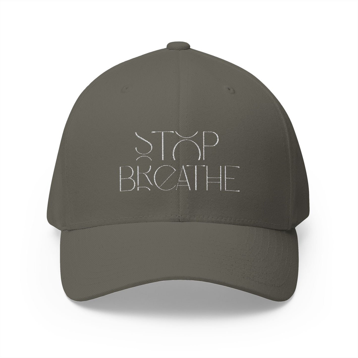 Stop Breathe Closed-Back Structured Cap (Embroidery)