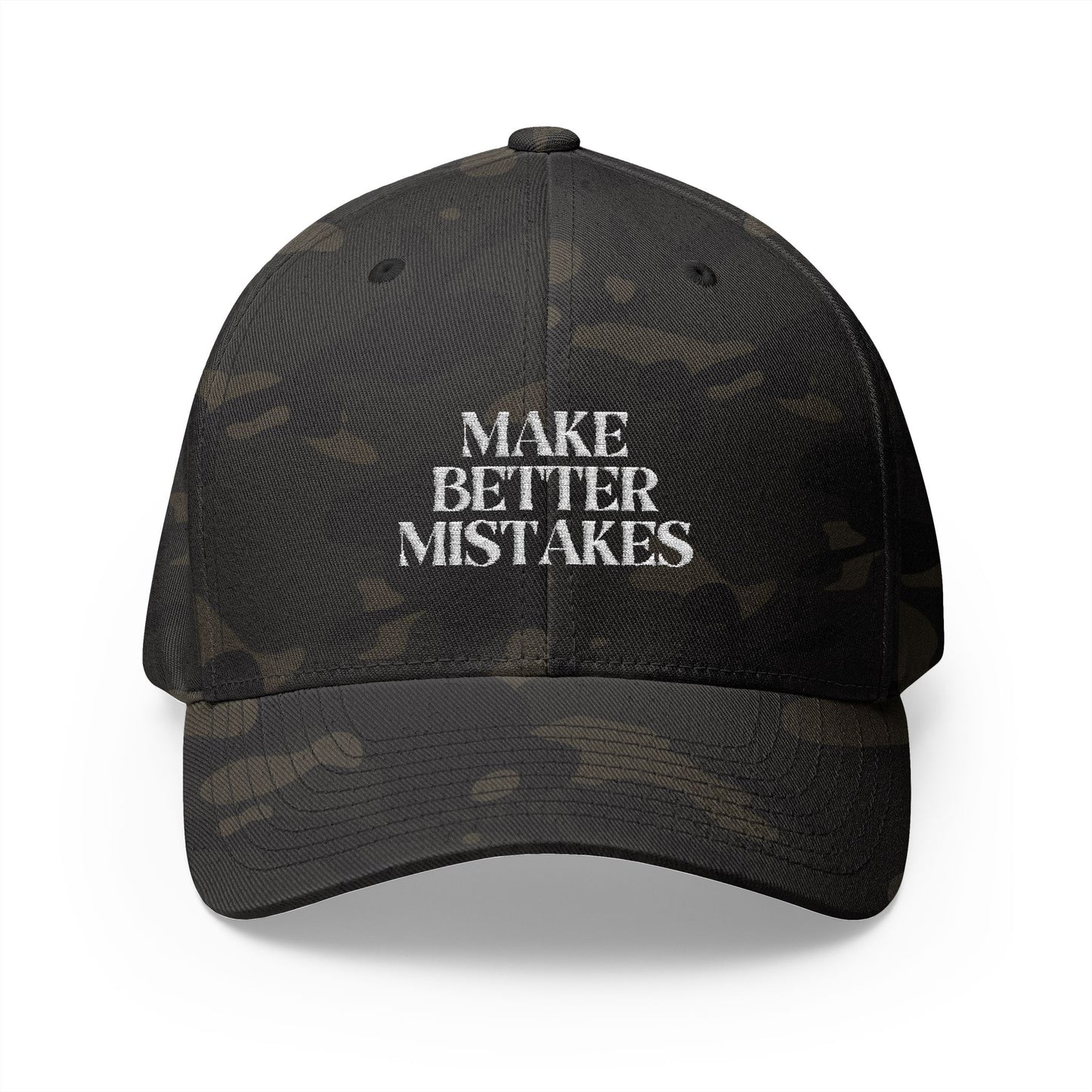 Make Better Mistakes Closed-Back Structured Cap (Embroidery)