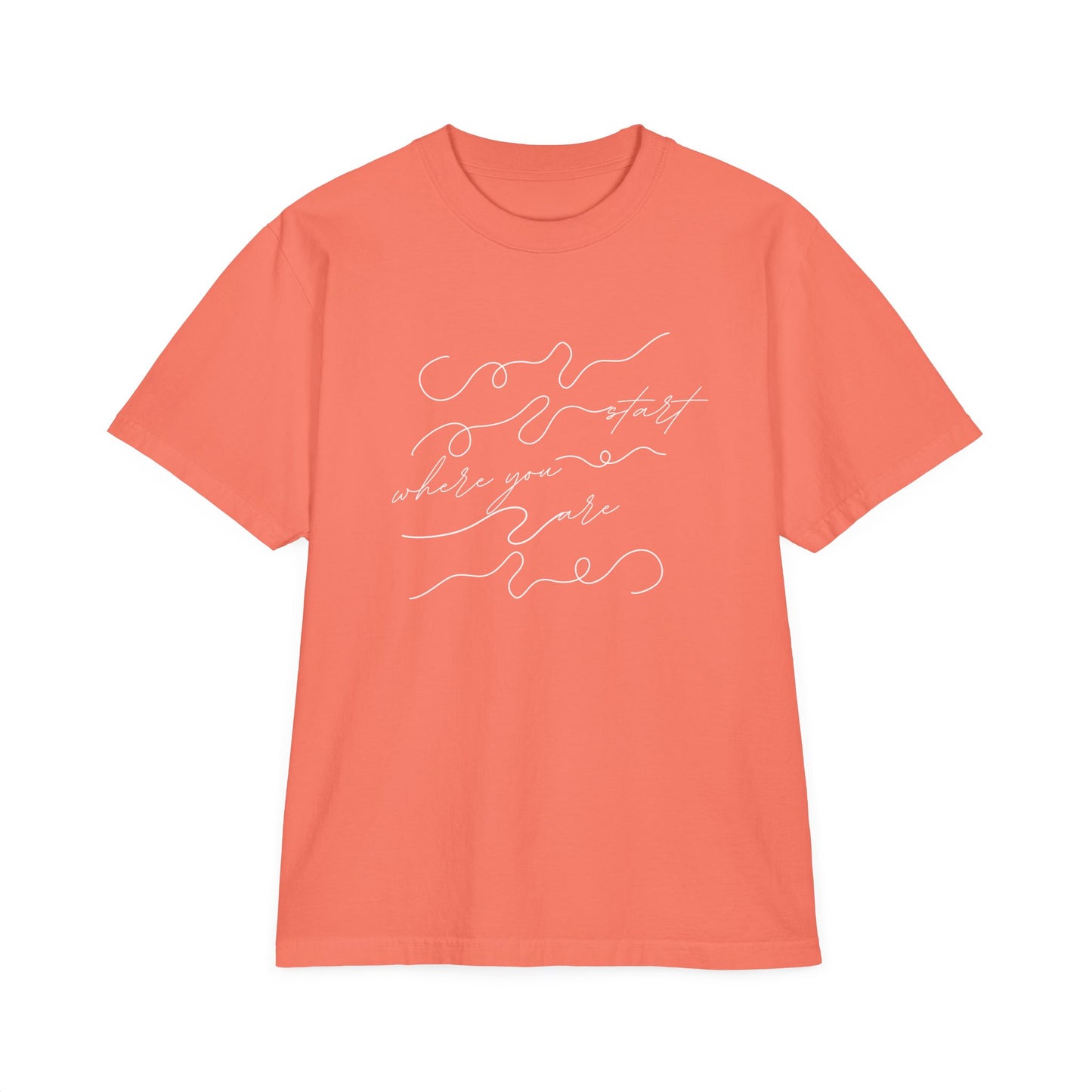 Start Where You Are Drop Oversize T-Shirt