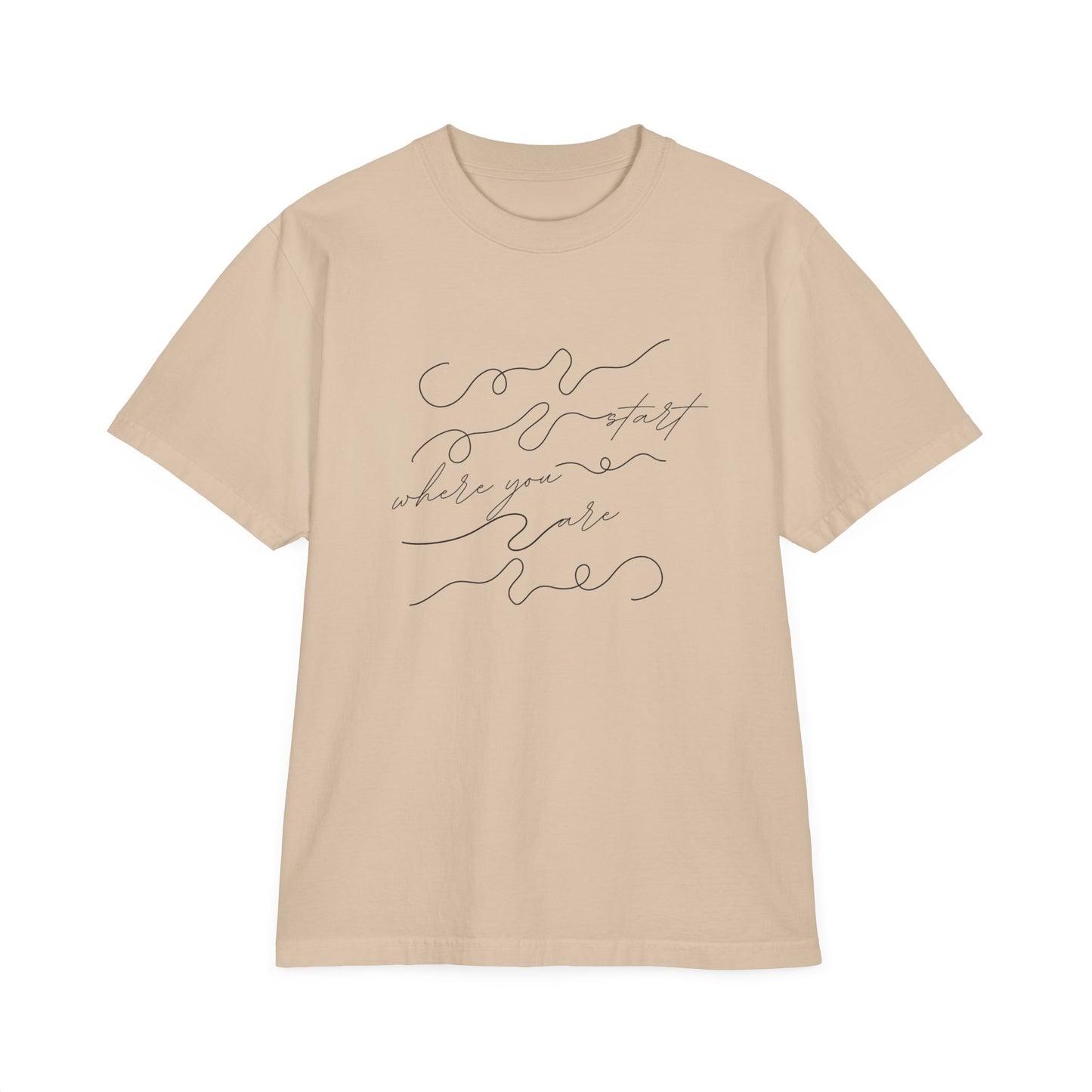 Start Where You Are Drop Oversize T-Shirt