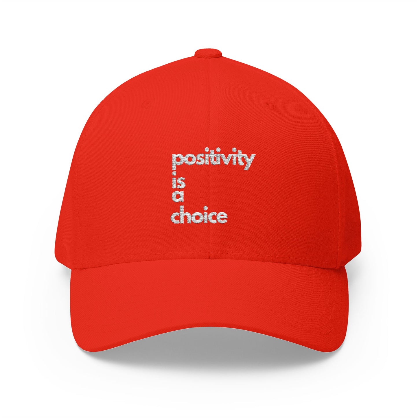 Positivity is a Choice Closed-Back Structured Cap (Embroidery)