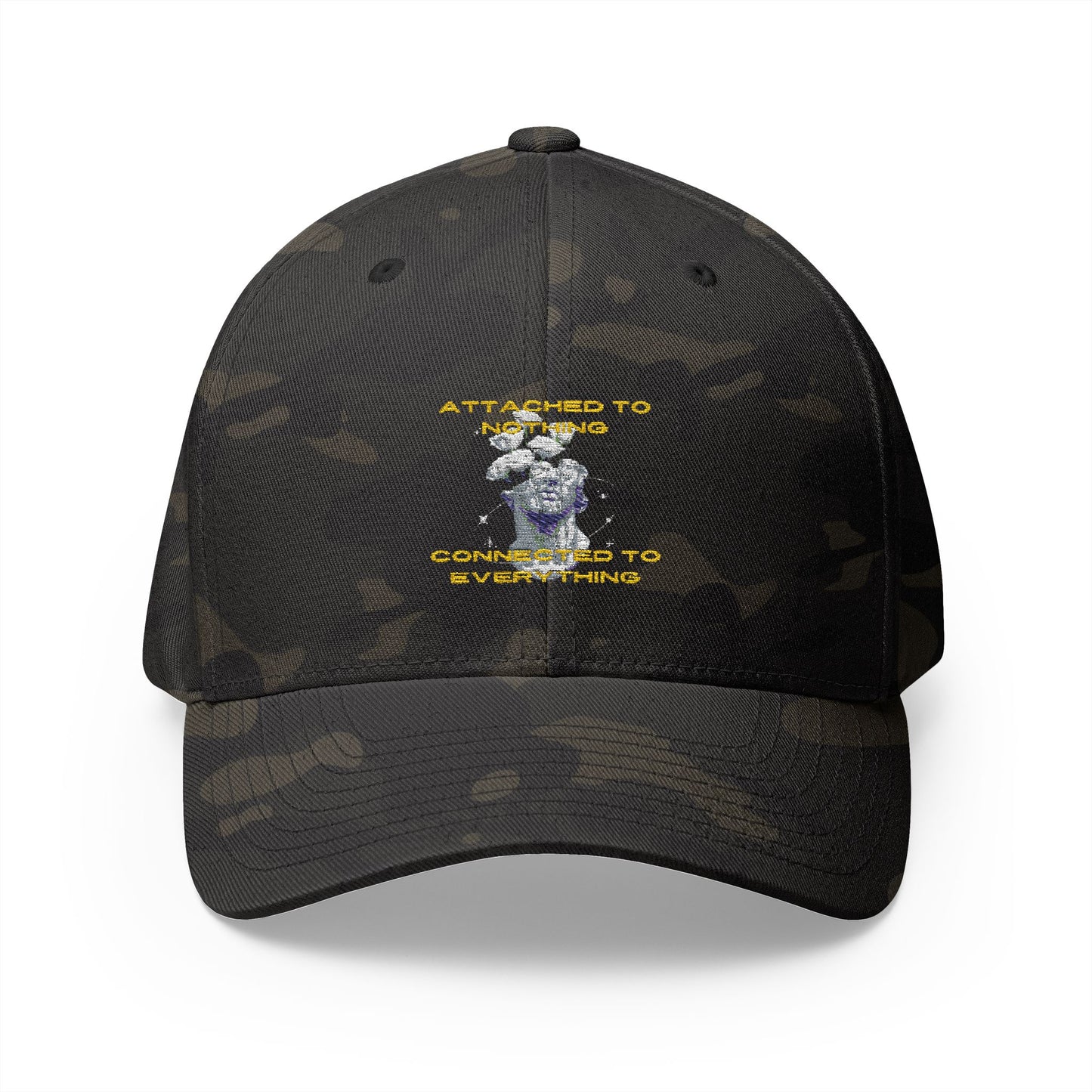 Attached to Nothing Closed-Back Structured Cap (Embroidery)