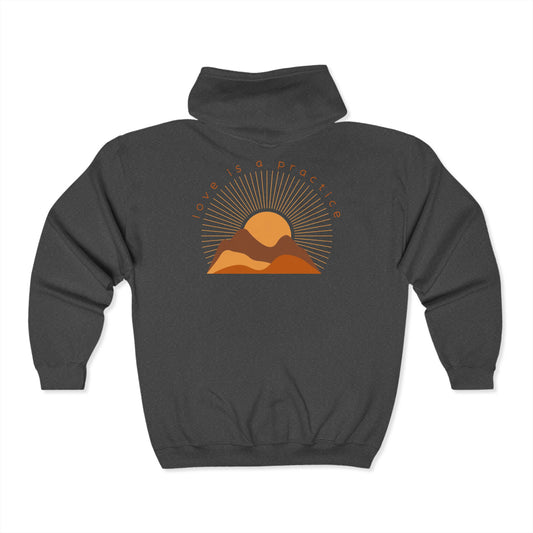 Love is a Practice Zip Hoodie