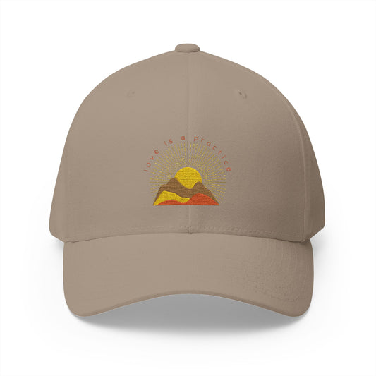 Love is a Practice Closed-Back Structured Cap (Embroidery)